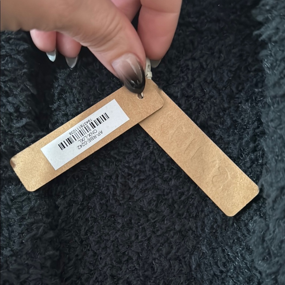 SKIMS Cozy Black Cardigan Short Robe - Picture 2 of 2